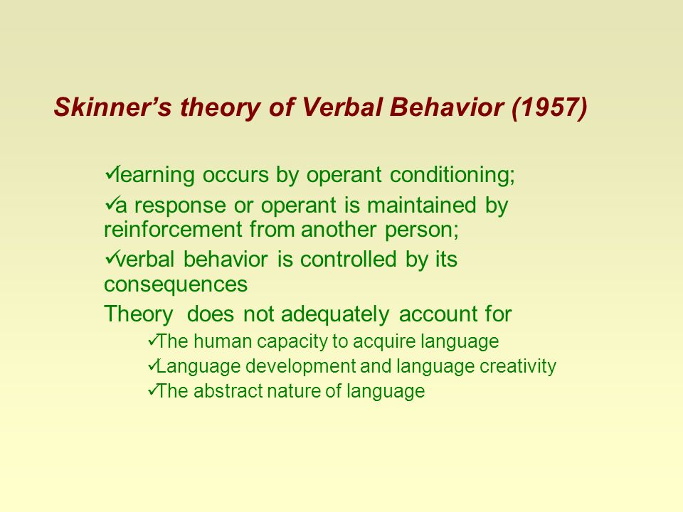 B. F. Skinner's contributions to applied behavior analysis